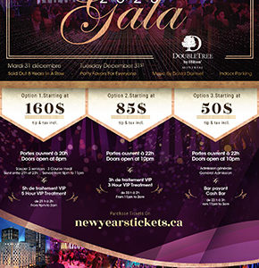 DoubleTree By Hilton NYE 2020 Gala FlyerHyatt - NYE 2020 - Banner